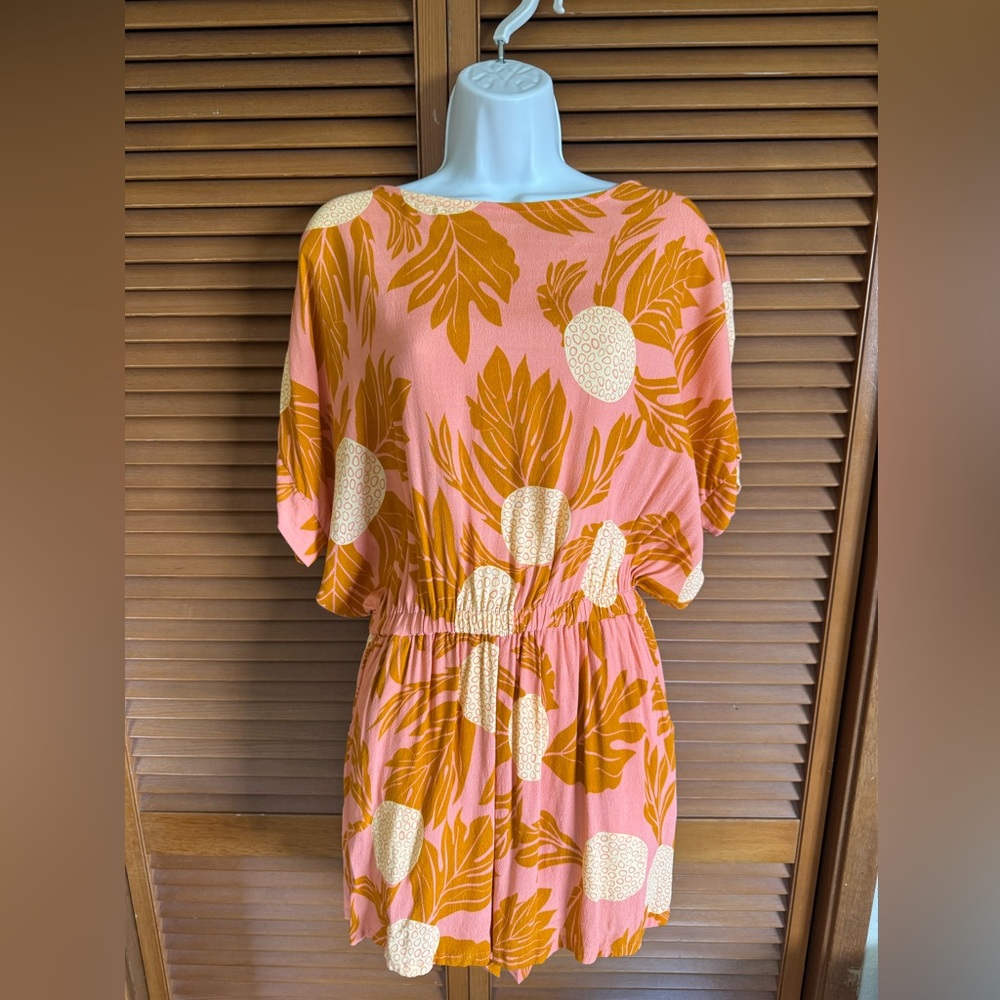 Fighting Eel Romper Cass in Sunrise Ulu (gently used)